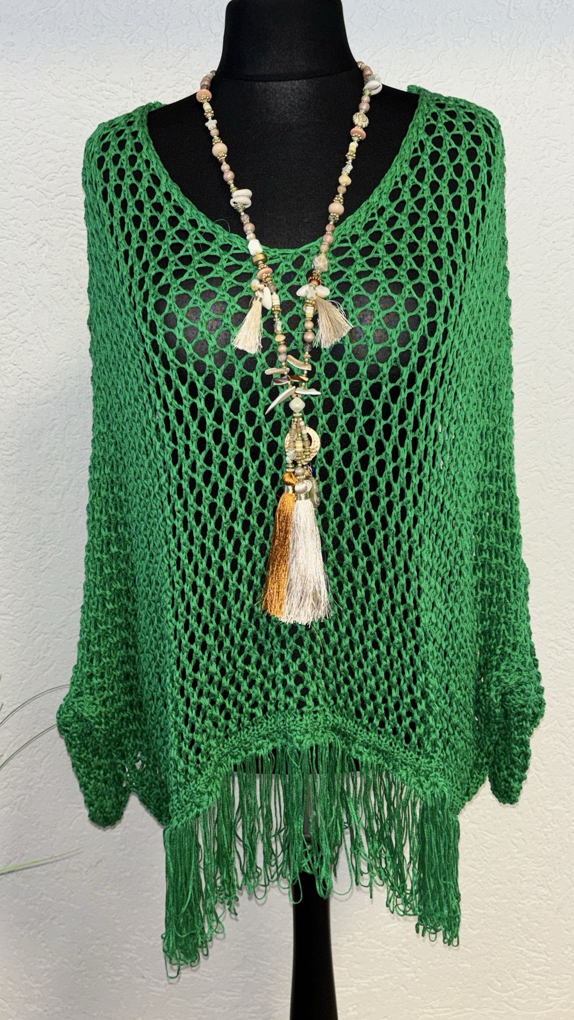 Strickpulli Fransen