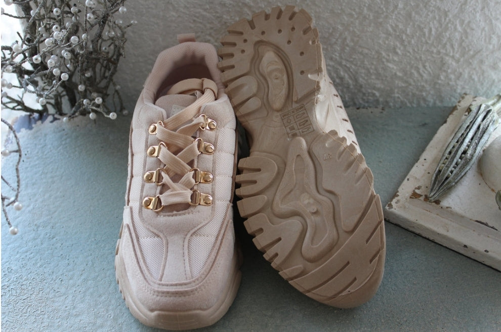Sneaker Beige "Running"