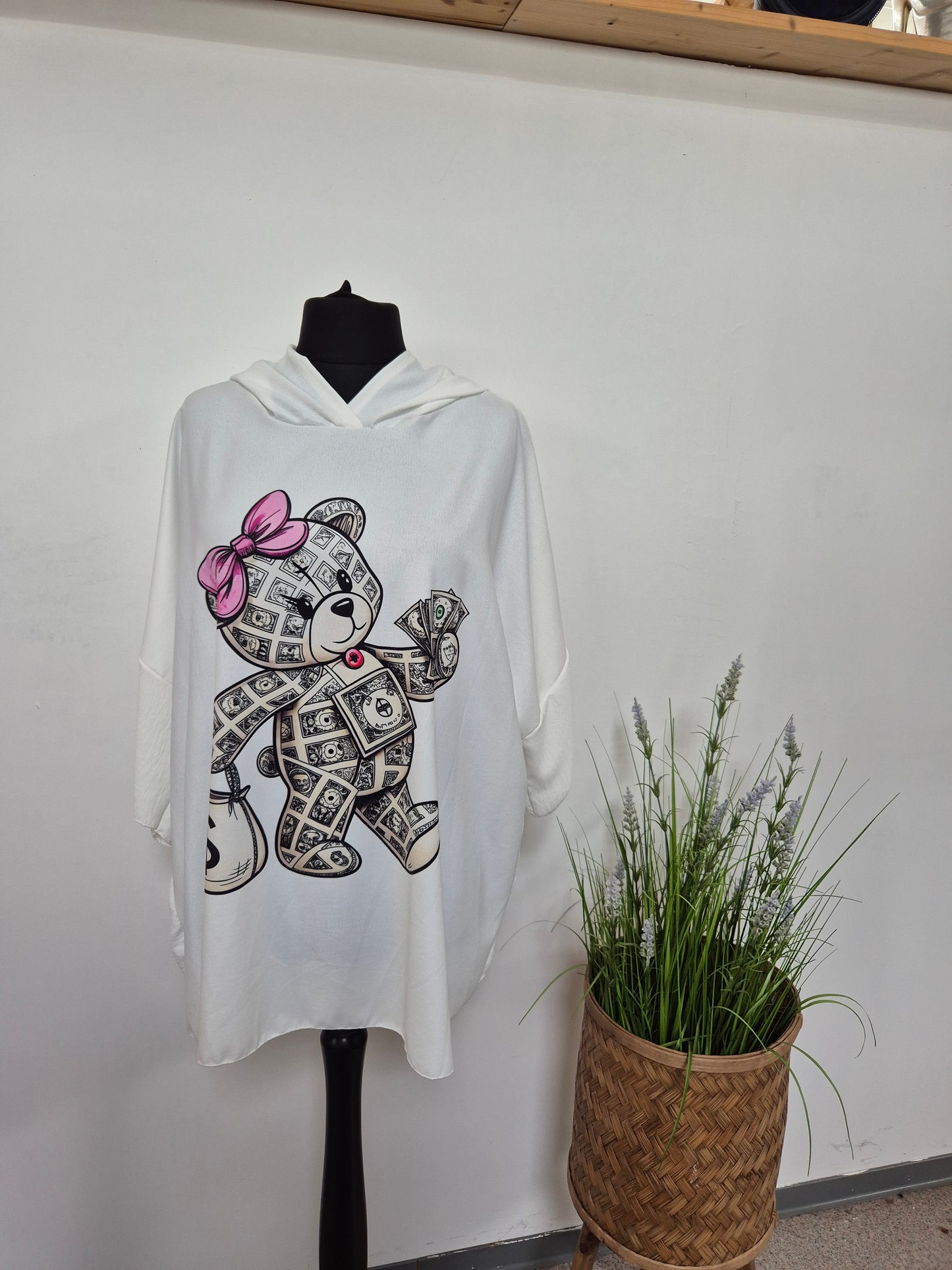 Teddy Print Hoodies