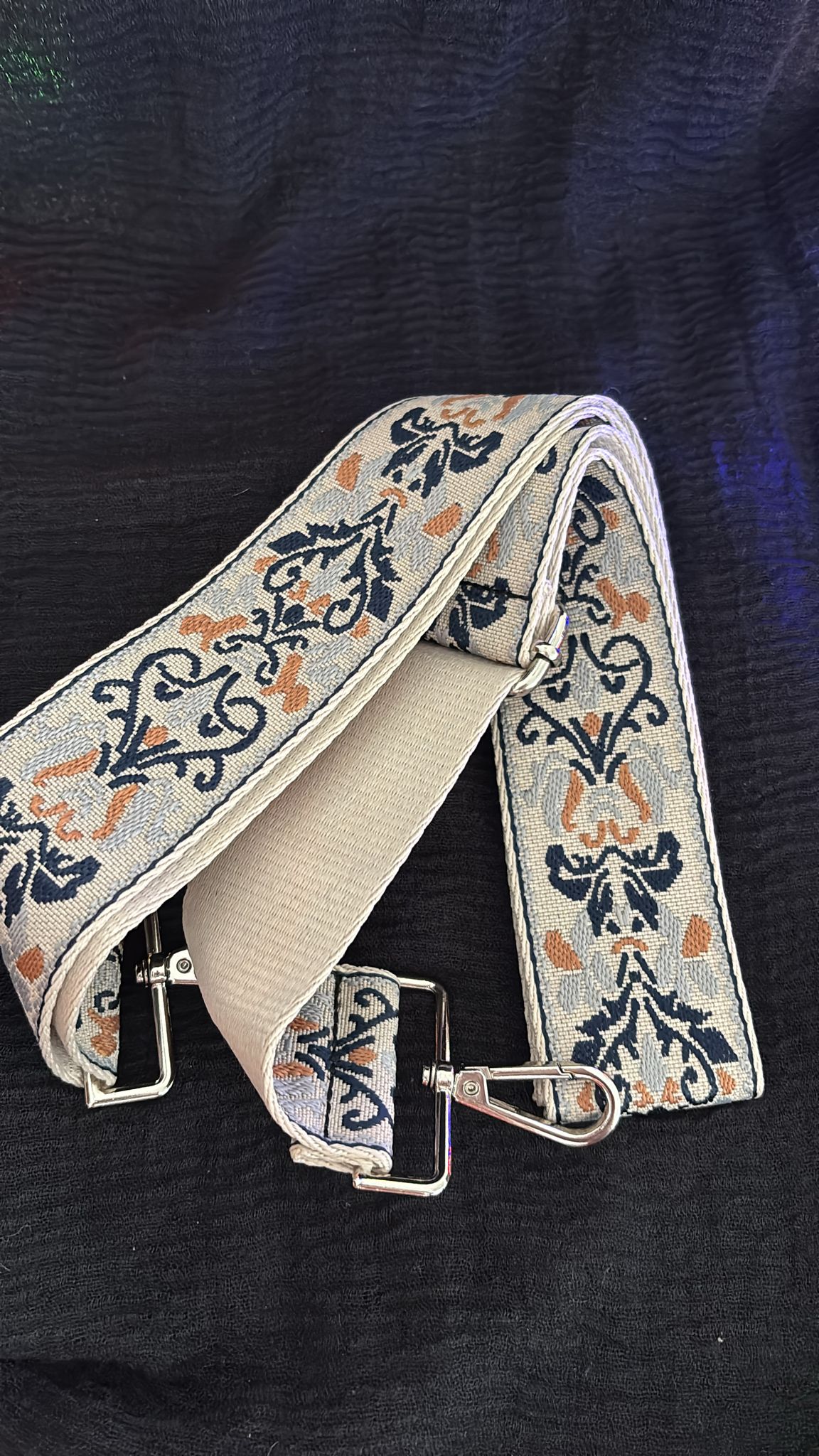 Taschengurt Paisley beige