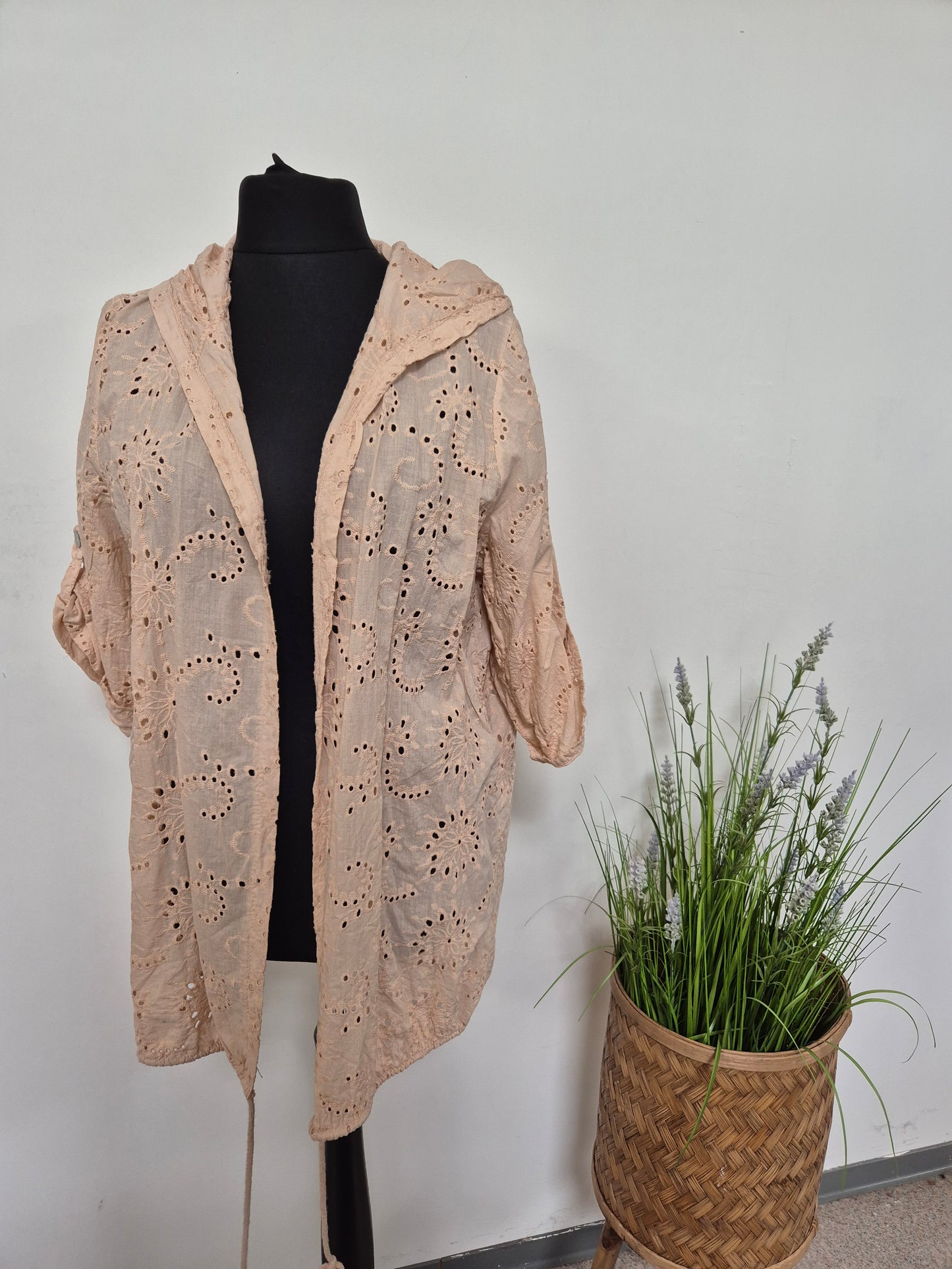 Häkeljacke Blume