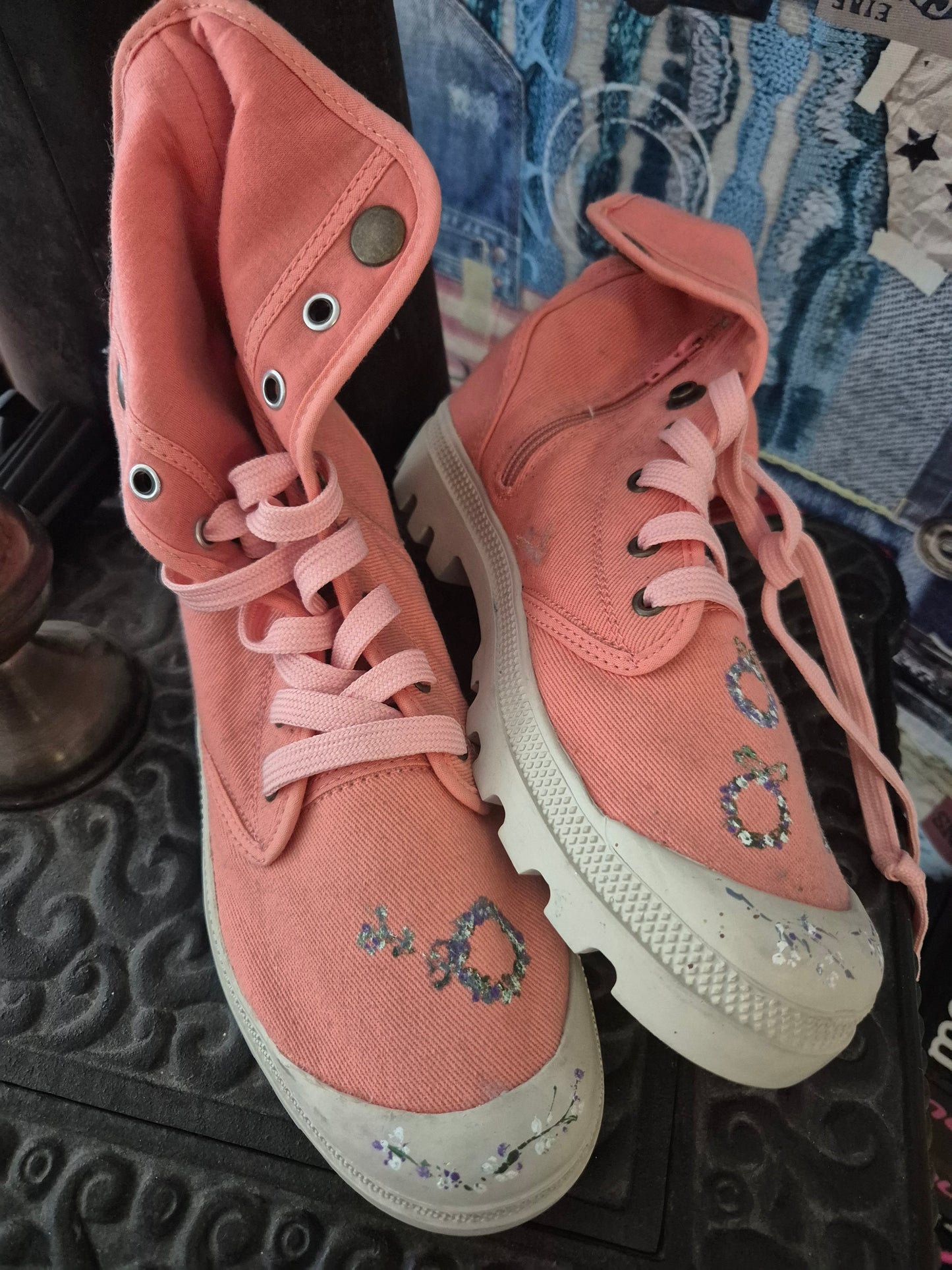Blumenboots lachs