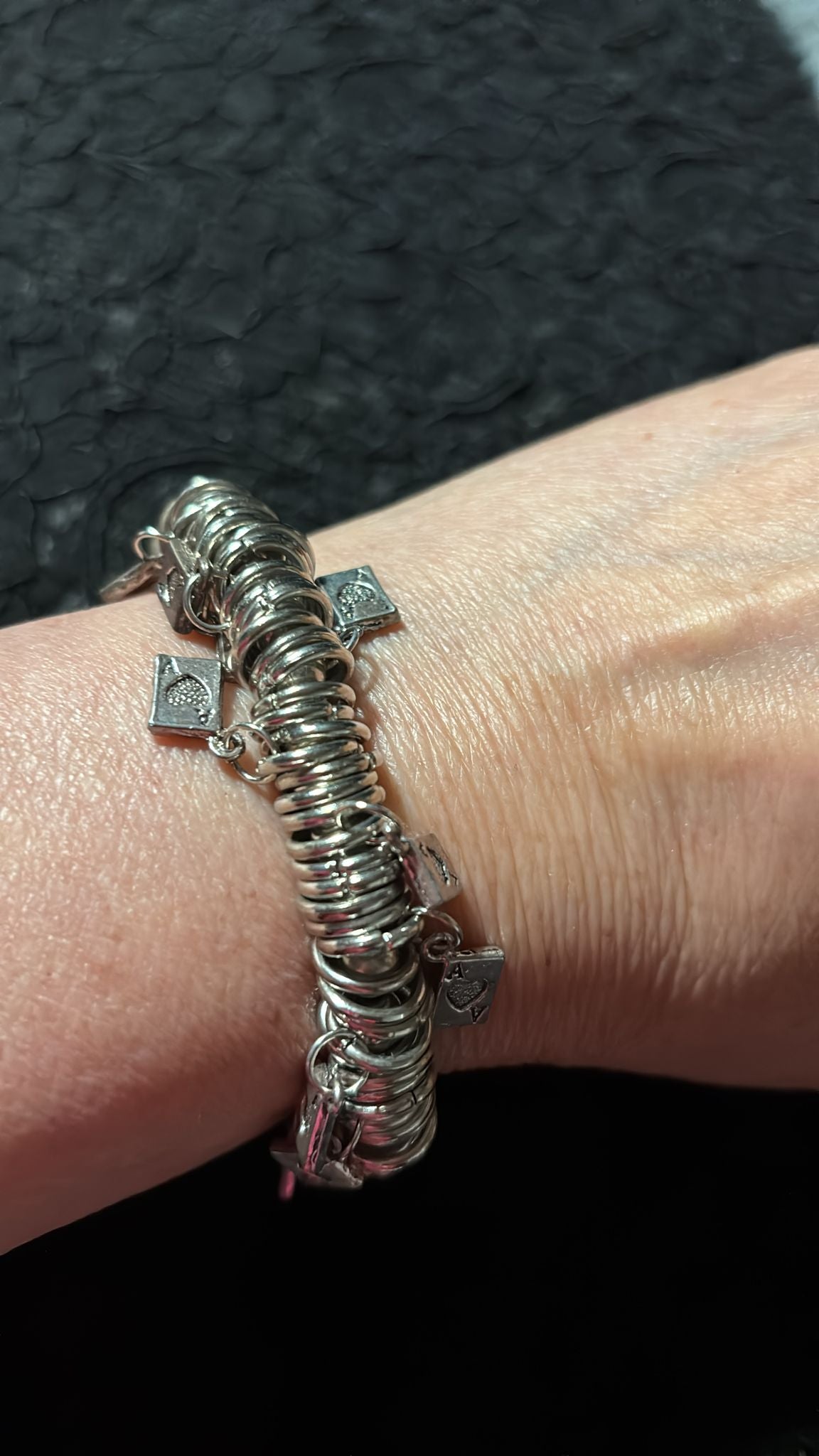Armband Edelstahl Karten