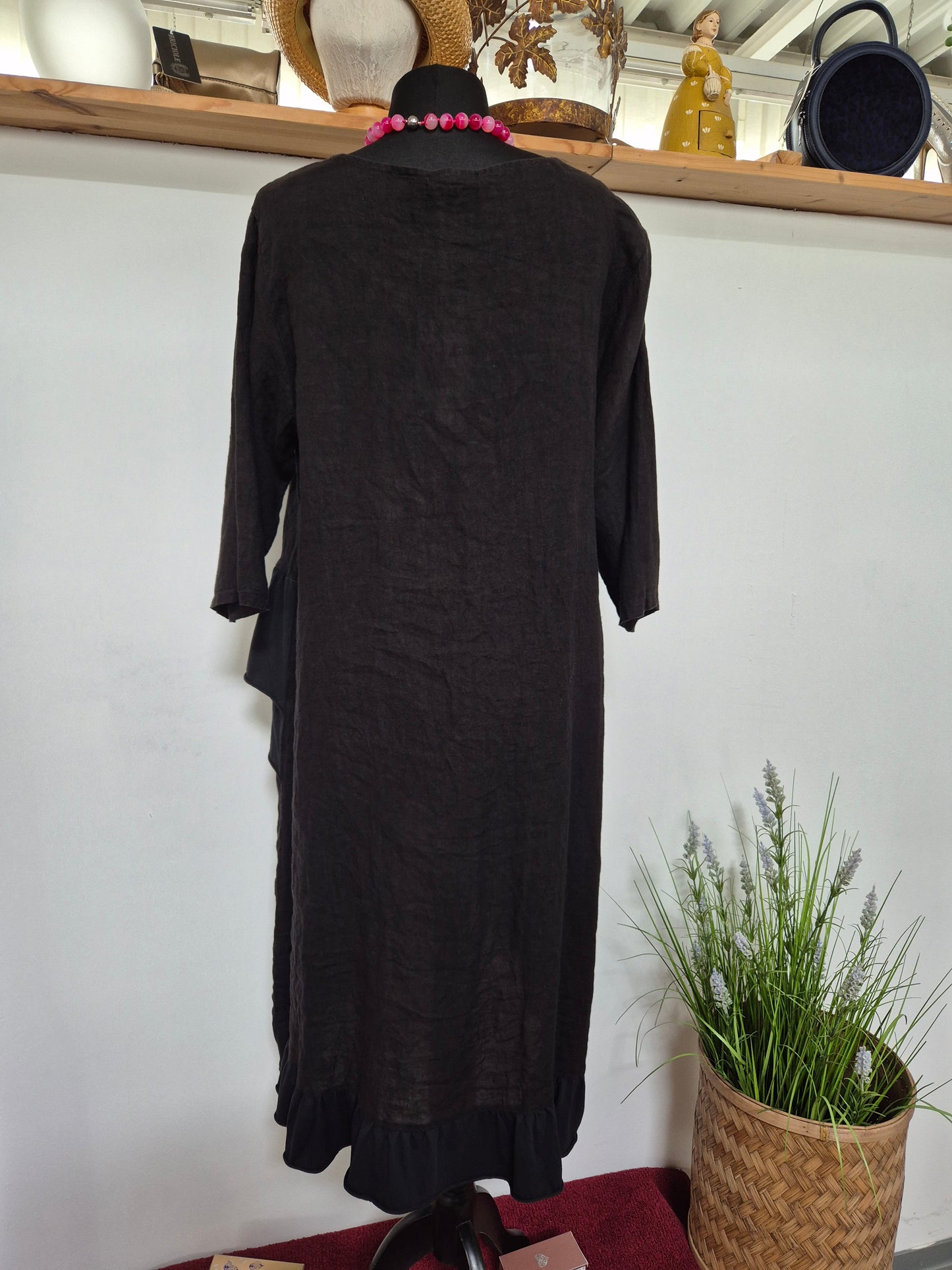 Leinenkleider Rüsche