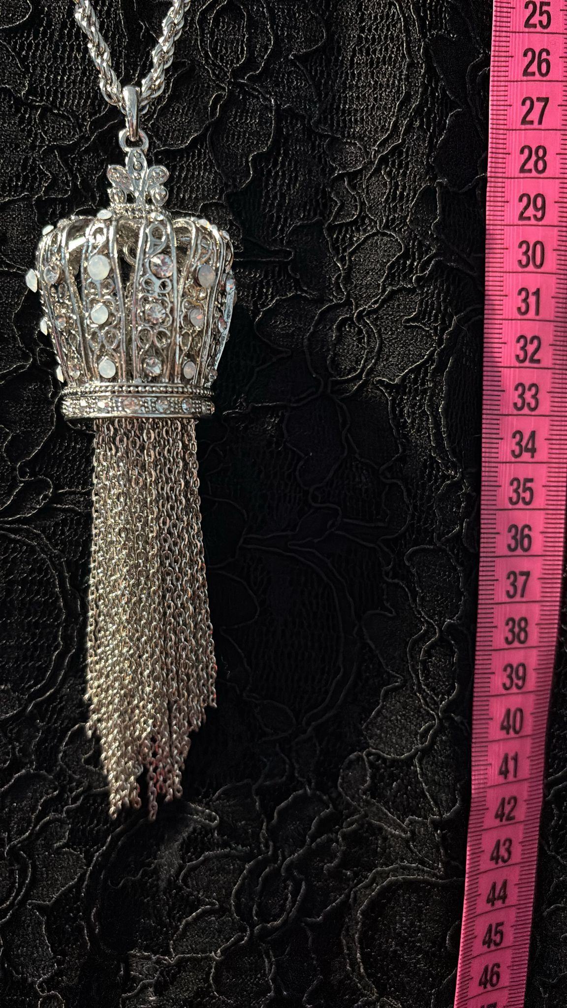 Kette Krone Strass