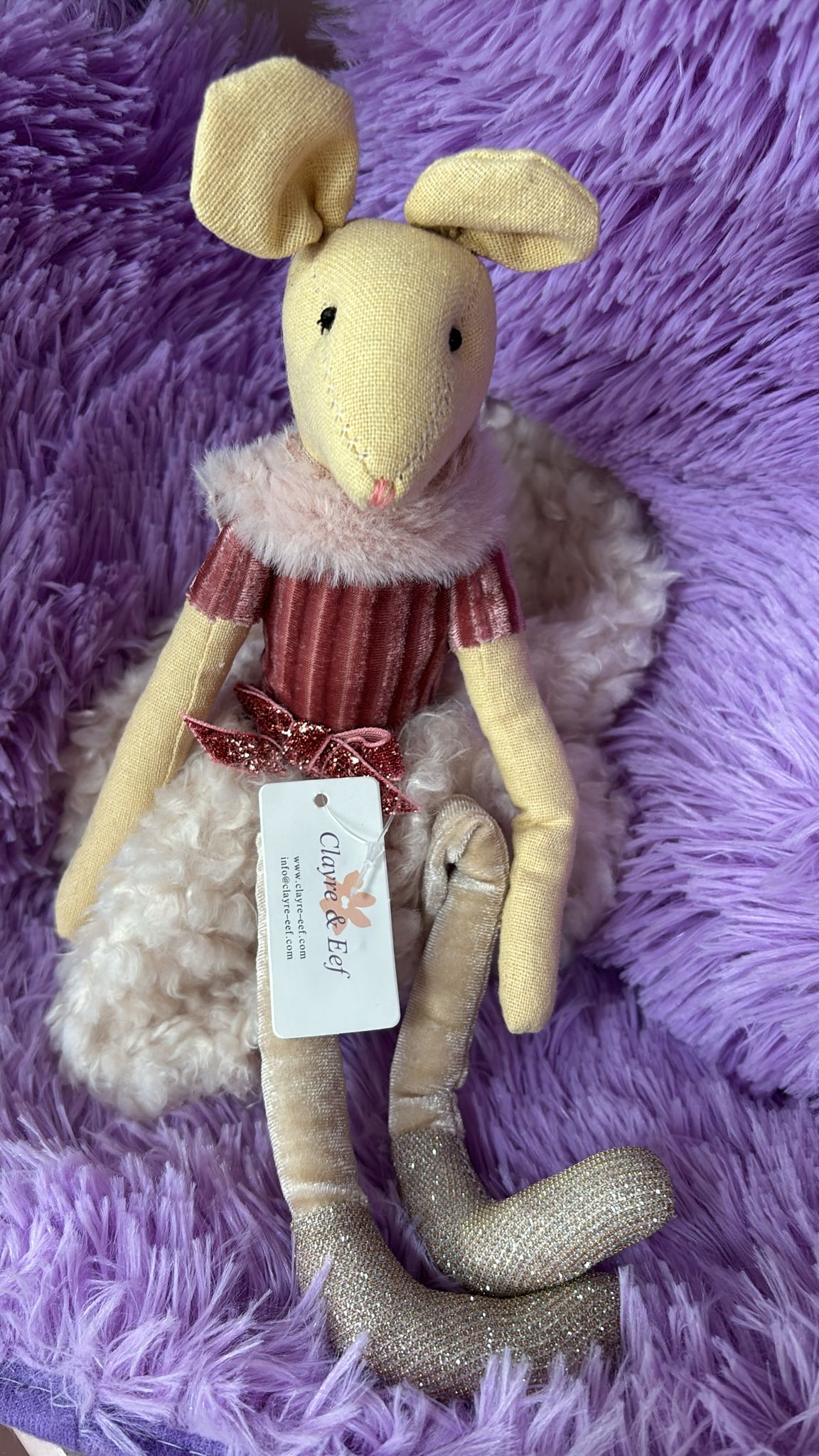 Stofftier Tütü Maus