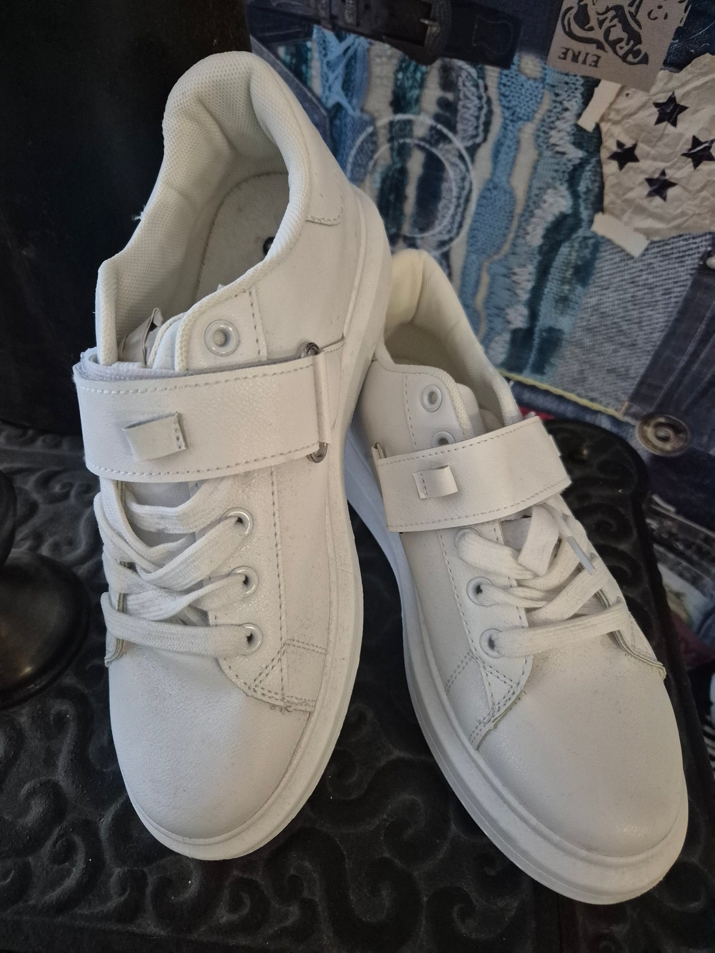 Sneaker Klett weiß Maira