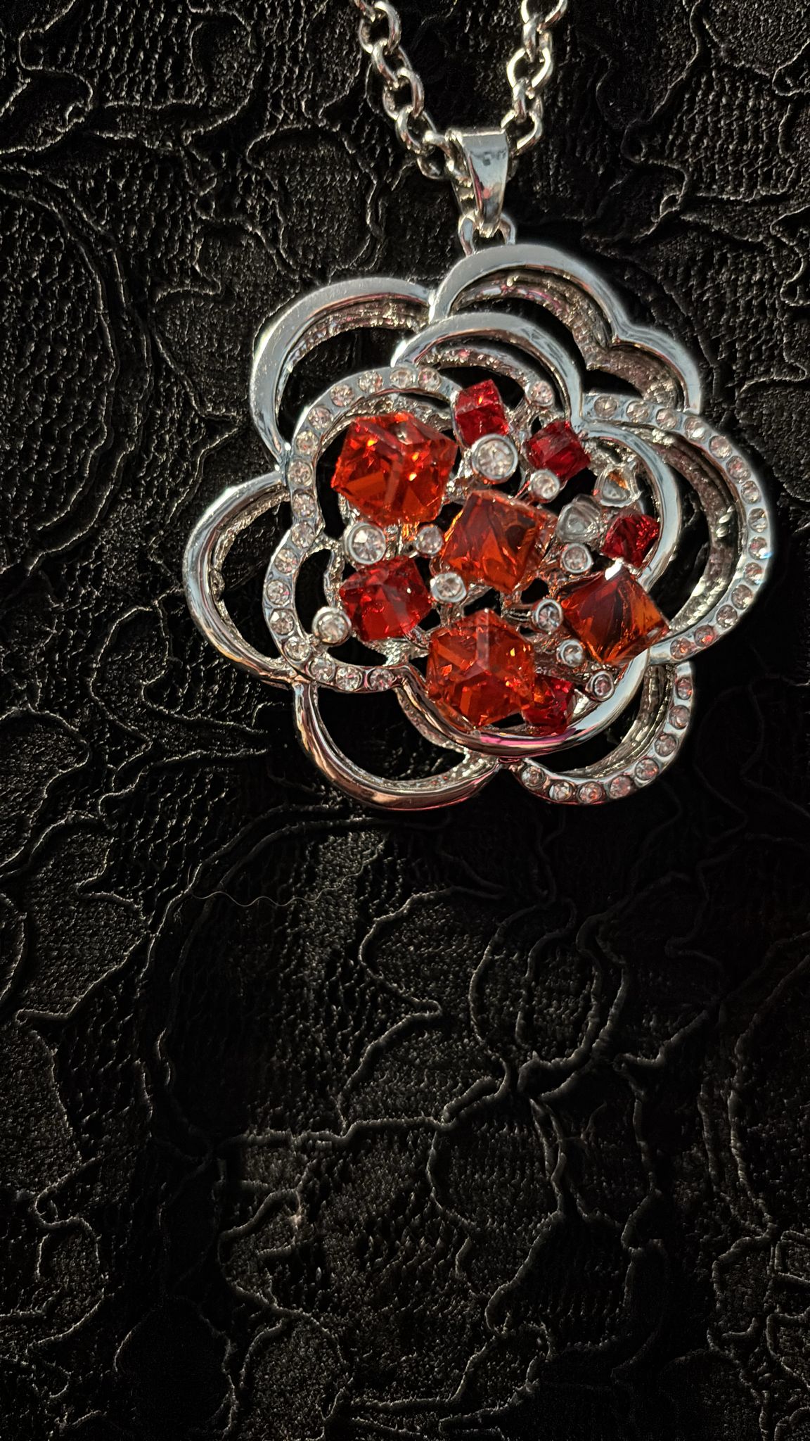 Kette Blume orange
