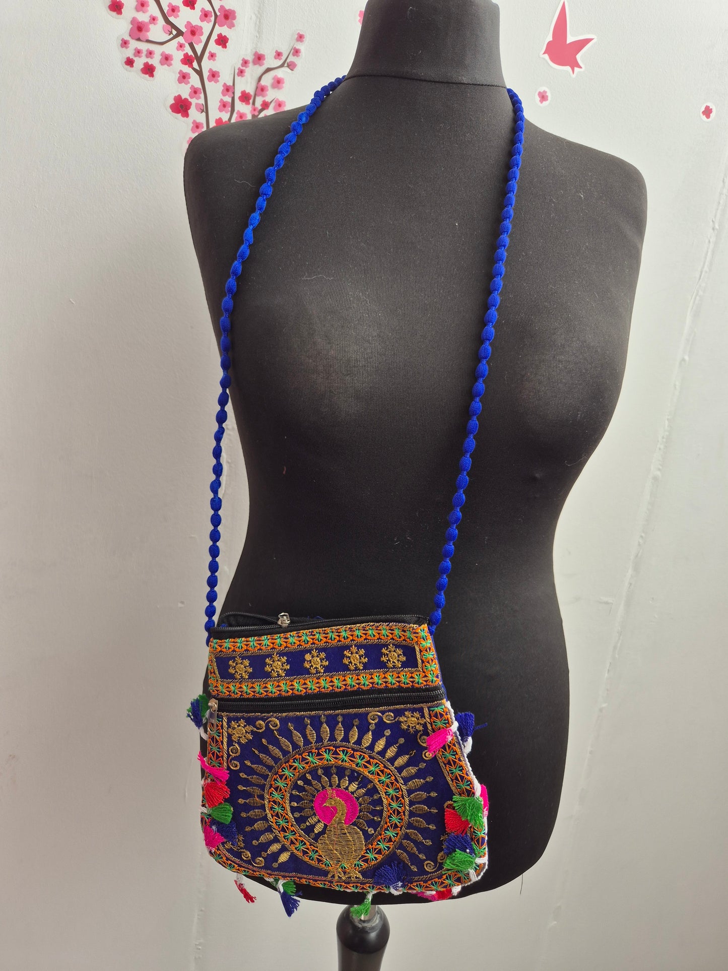 Beuteltasche Pfau