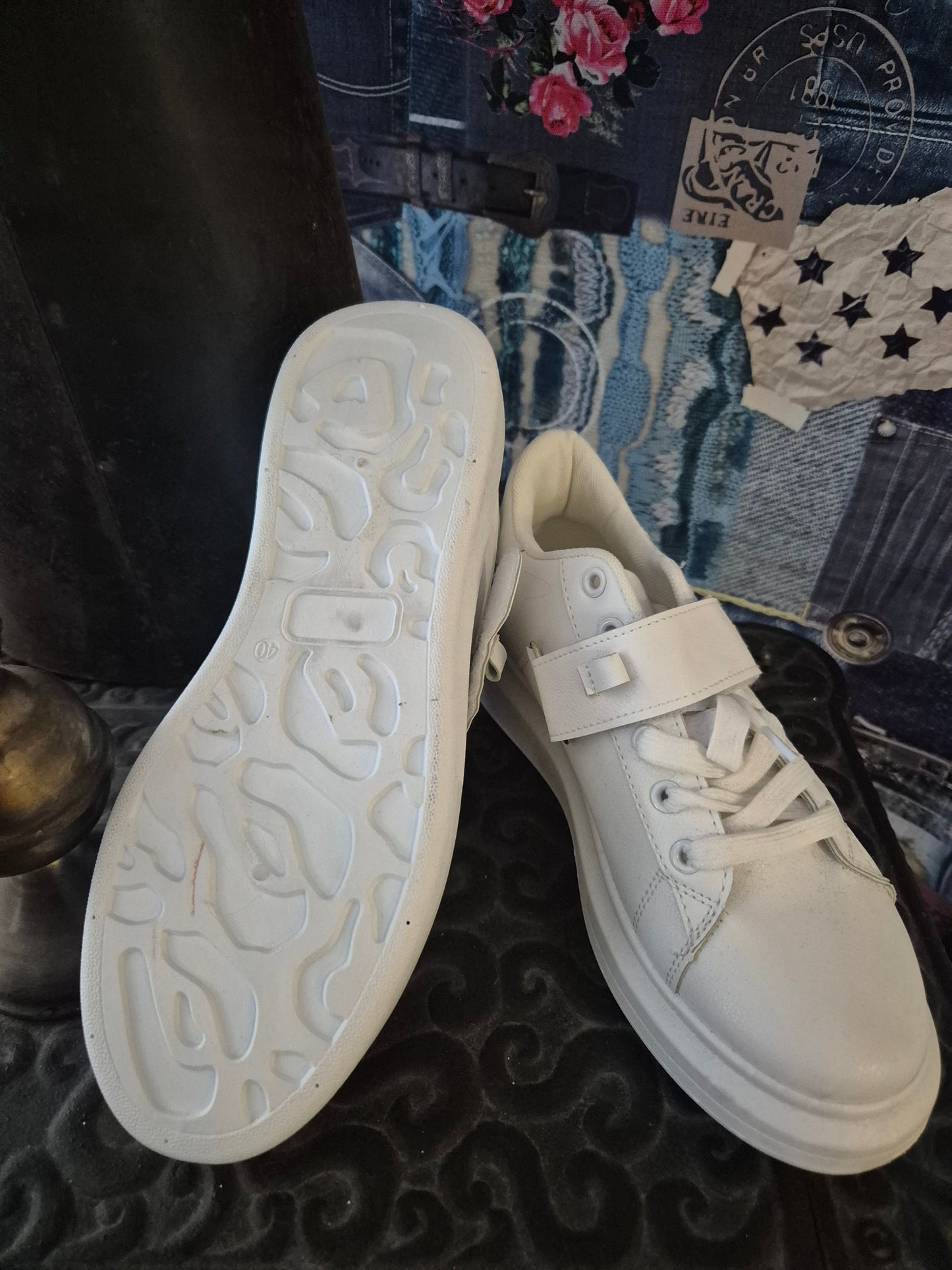 Sneaker Klett weiß Maira