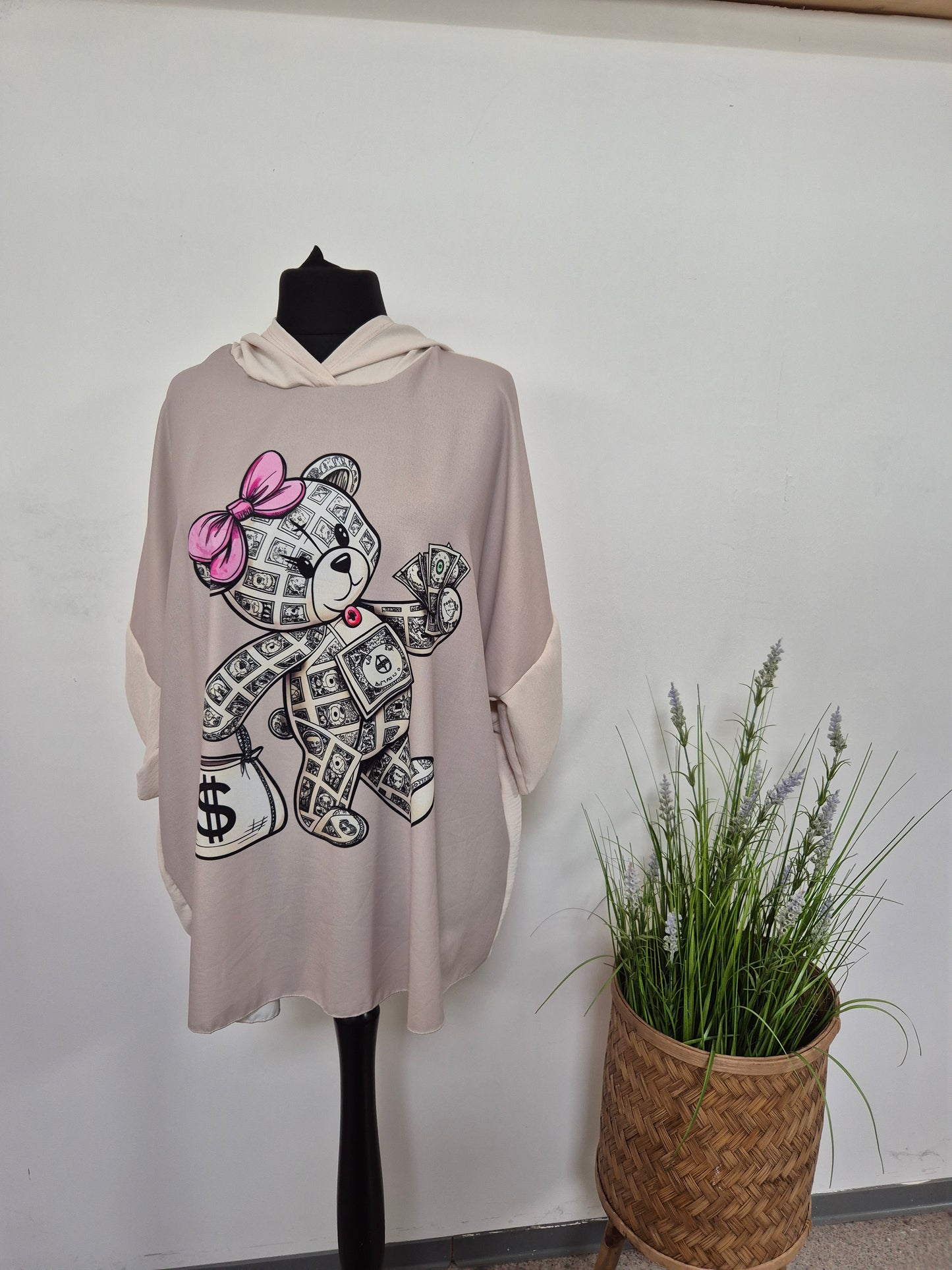 Teddy Print Hoodies