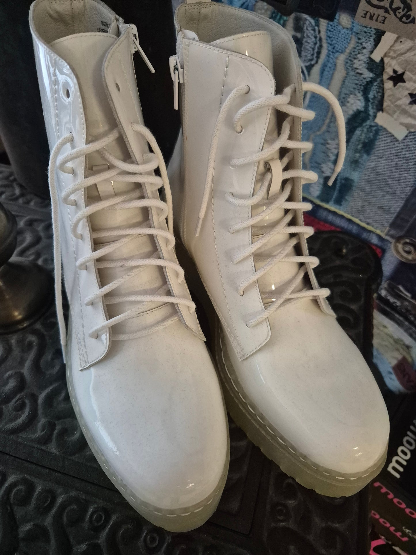 Schimmer Boots weiß