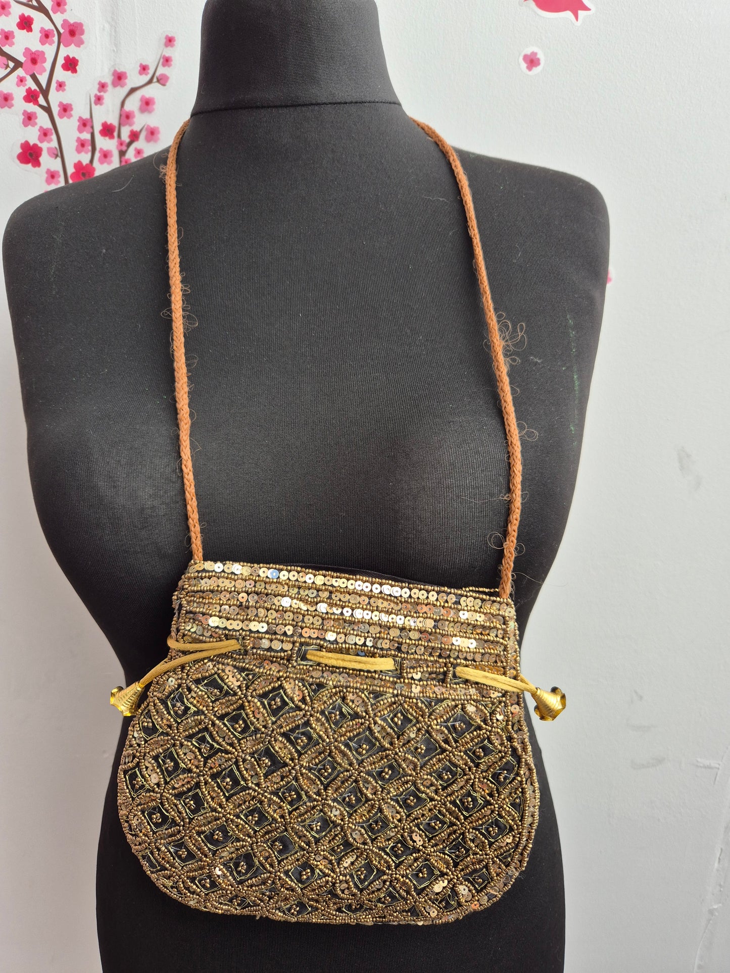 Beuteltasche Gold