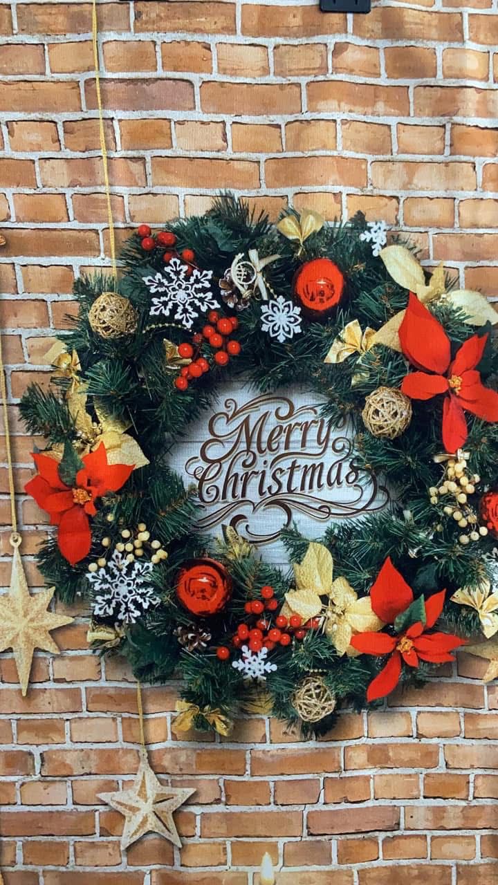 Panel Merry Christmas Kanvasstoff