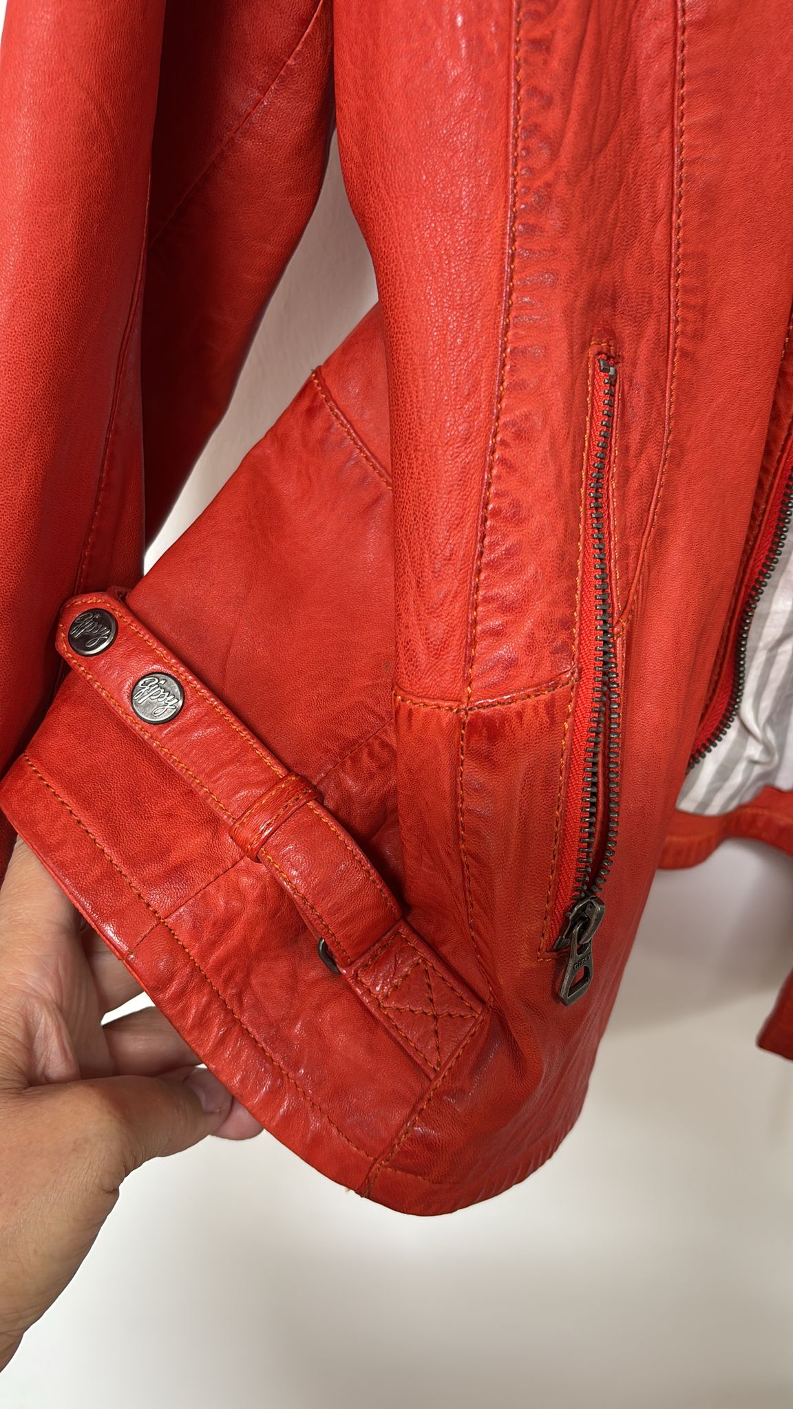 Lederjacke Bee Happy