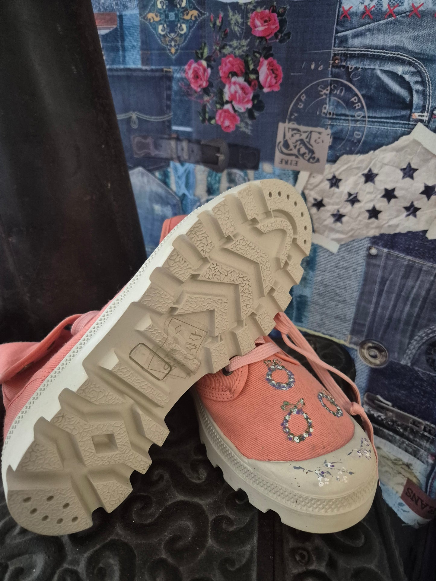 Blumenboots lachs