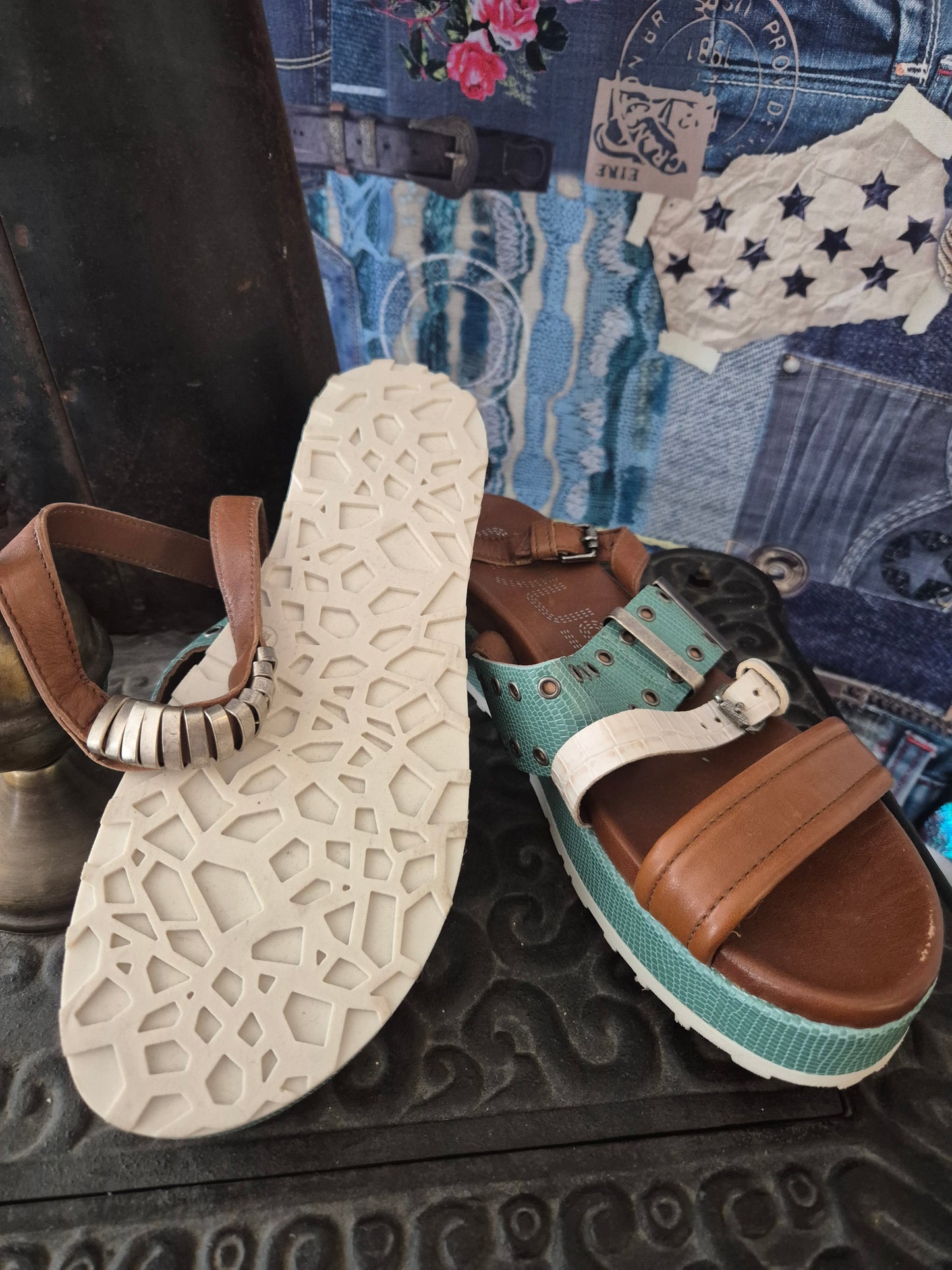 Mjus Sandalette Türkis