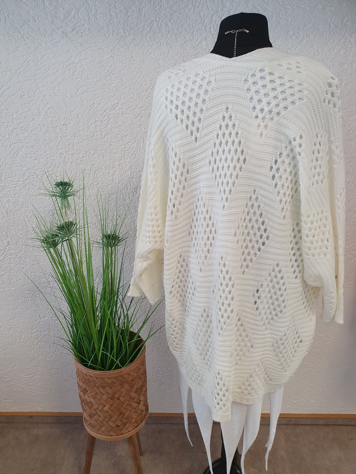 Strickjacke Raute