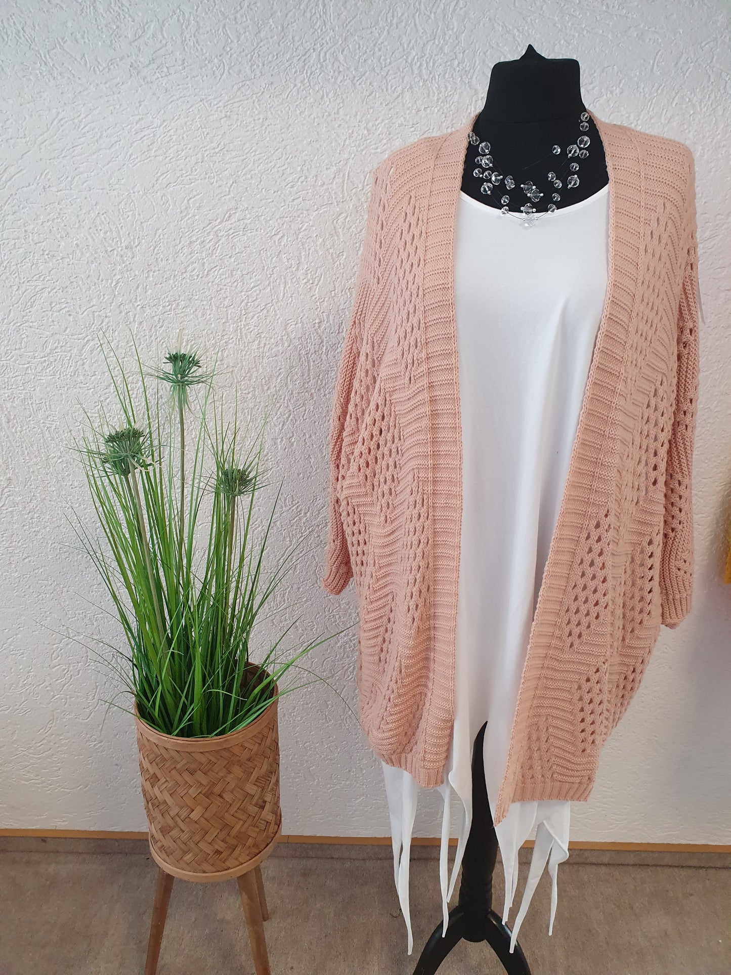 Strickjacke Raute
