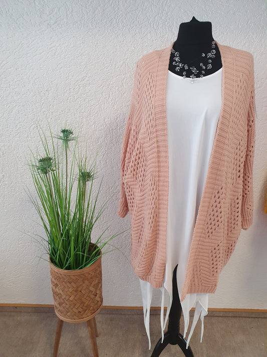 Strickjacke Raute