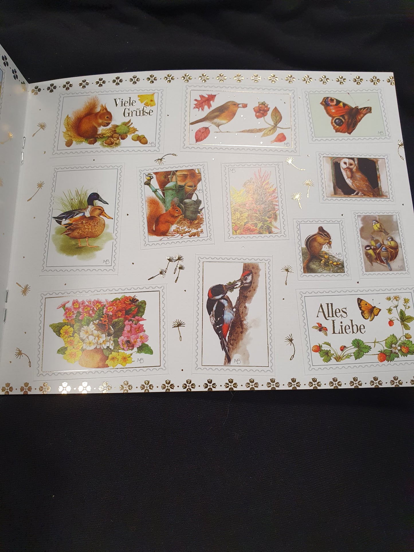 Grüße Briefmarkensticker Buch