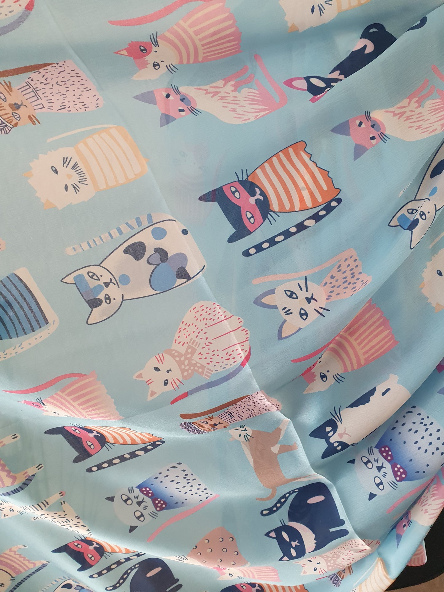 Seidentuch Katze