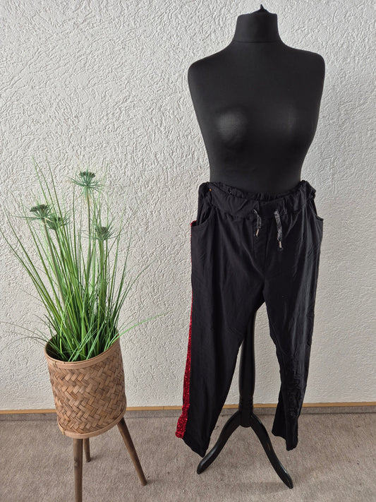 Joggpants Glitzerkante