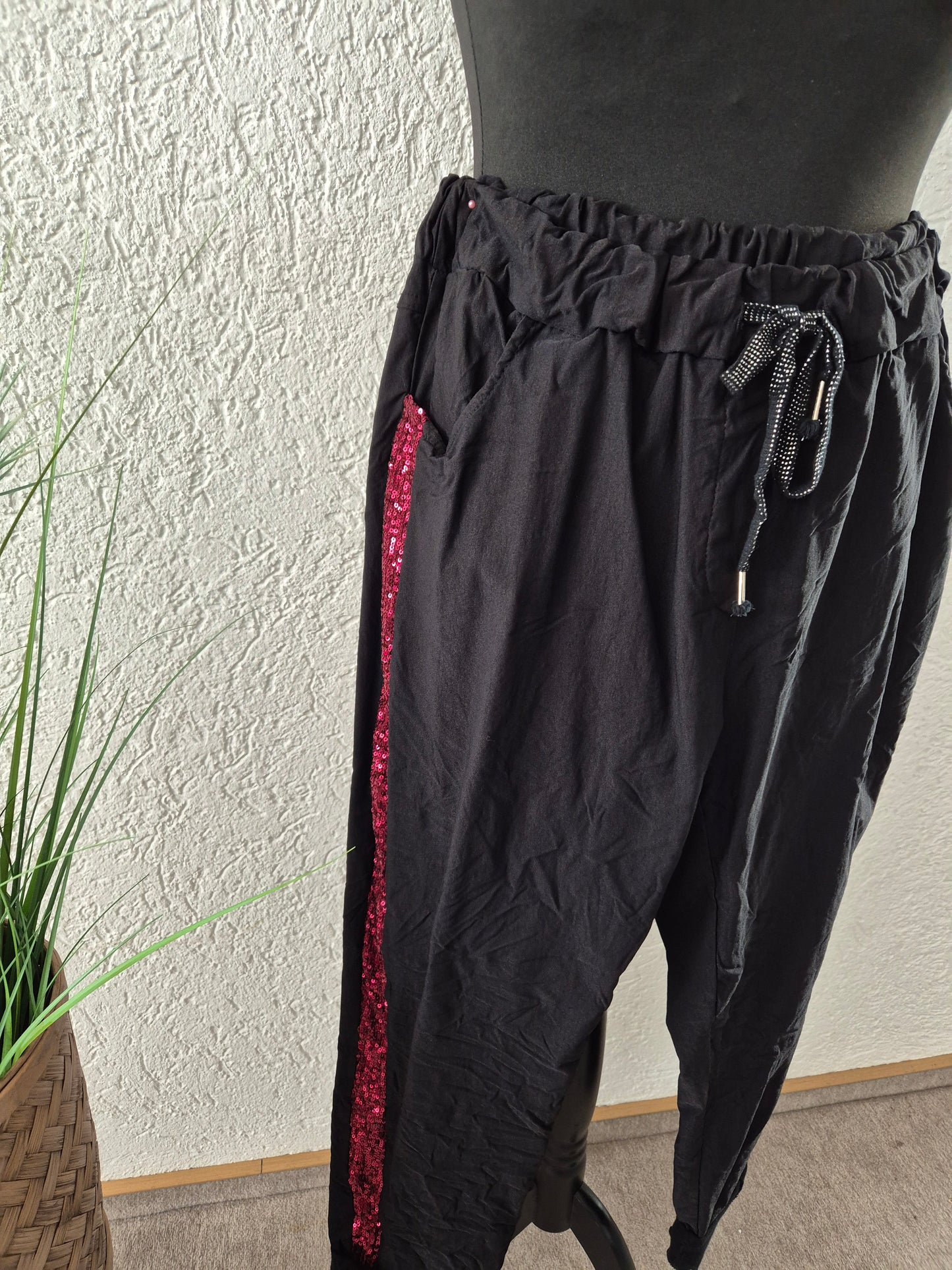 Joggpants Glitzerkante