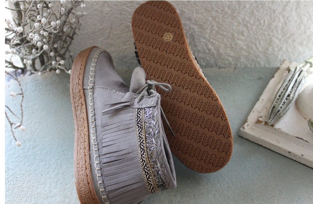 Mokassin Velourleder Schuhe