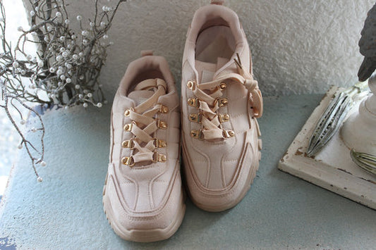 Sneaker Beige "Running"