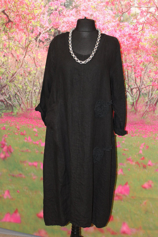 Italy Leinenkleid "Kreisel"