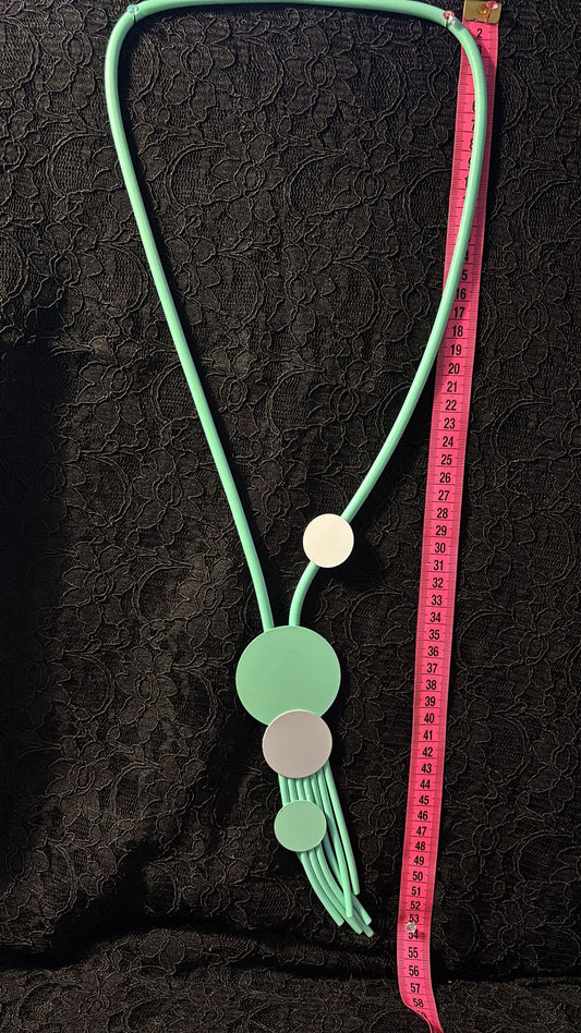 Lagenlook Kette Kreis mint