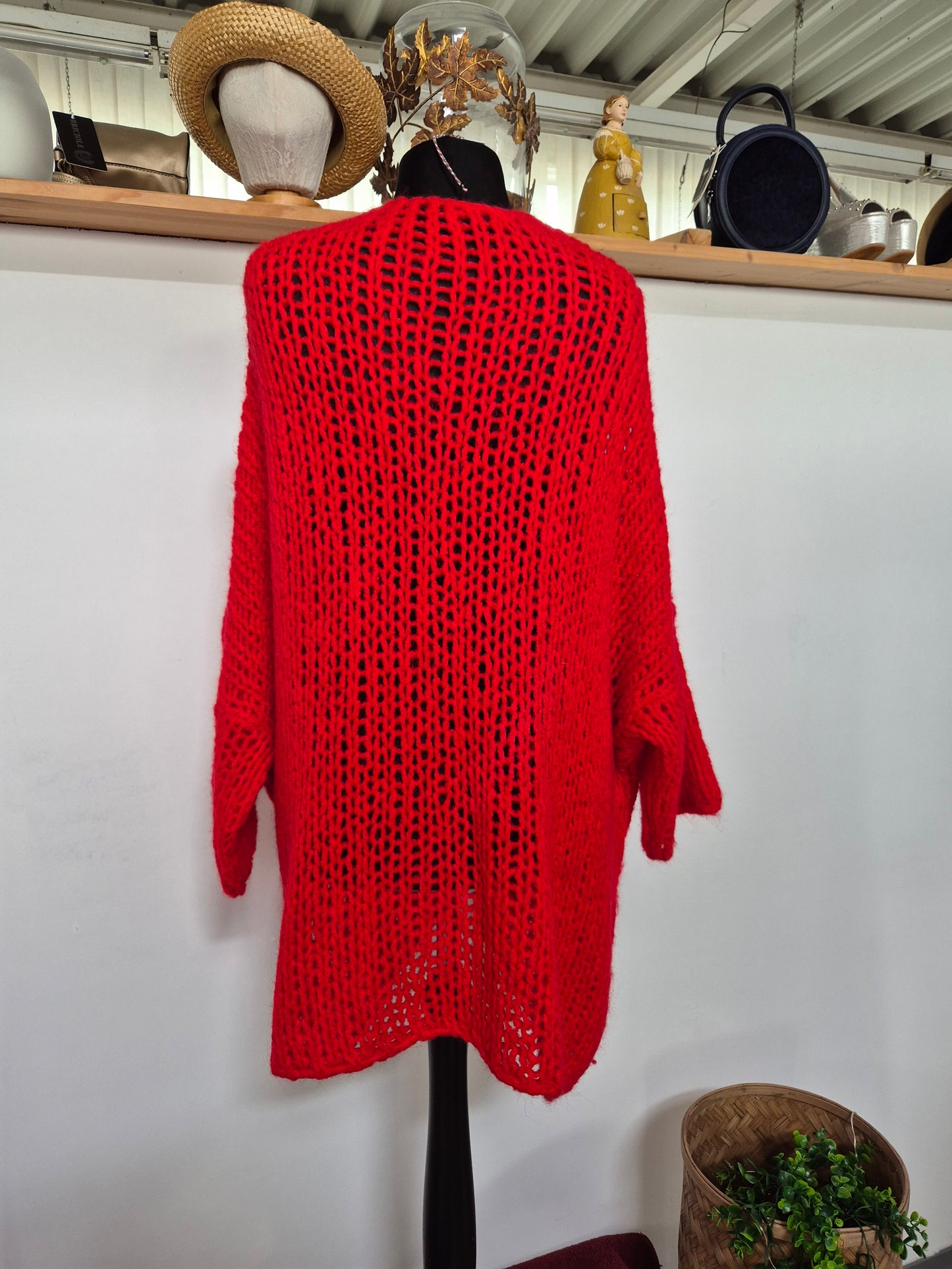 Blüten Strickjacke