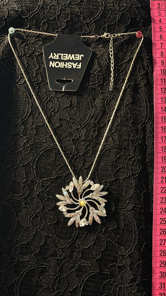 Kette Blüte Strass