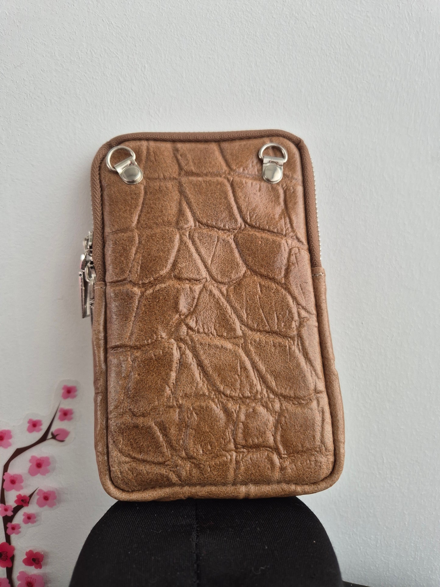 Handytasche Krokoprint