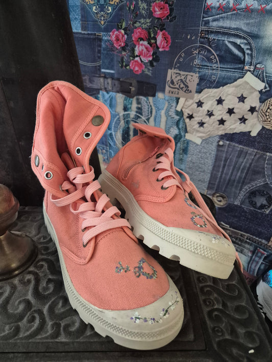 Blumenboots lachs