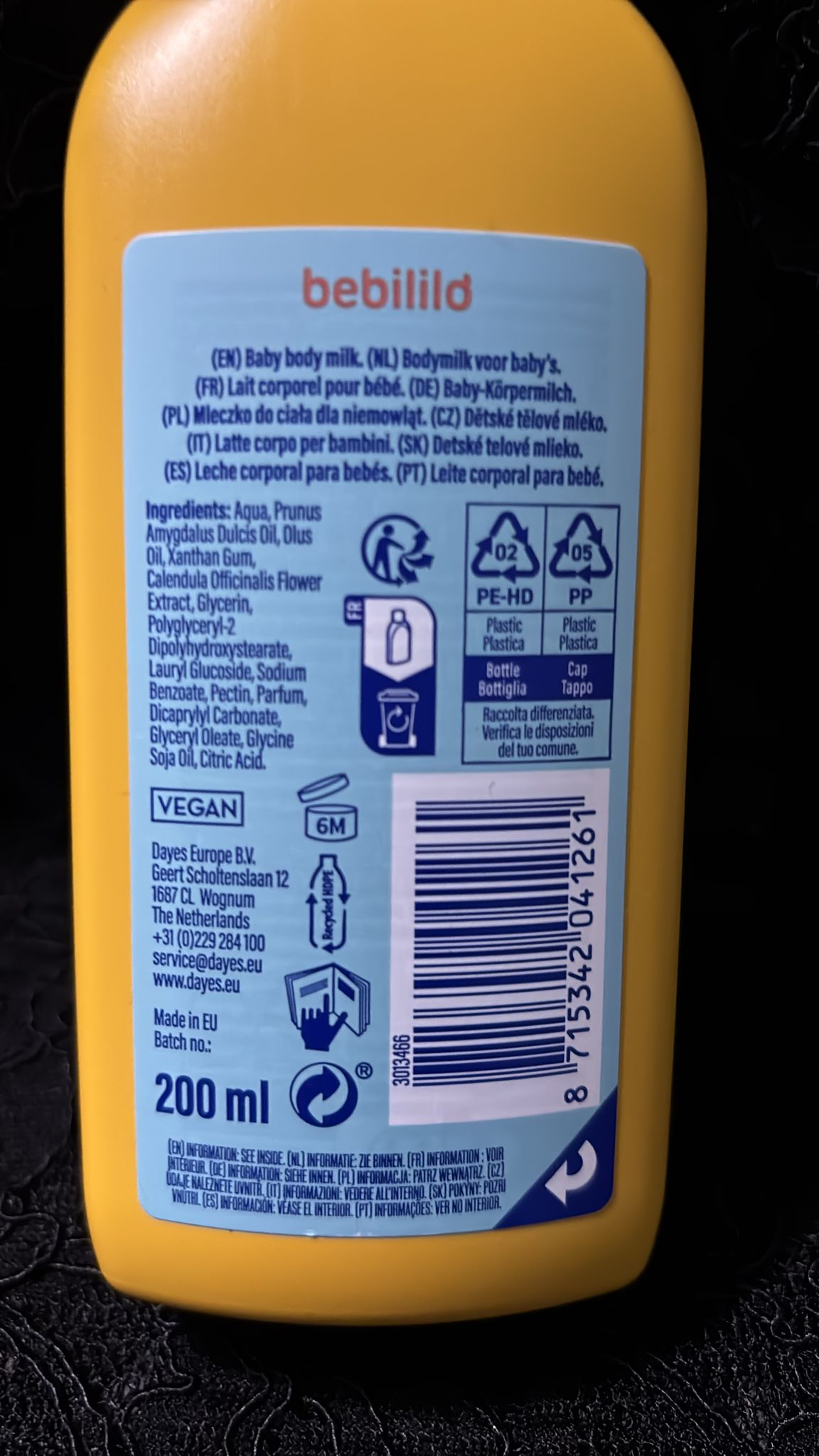 Calendula Body Milk