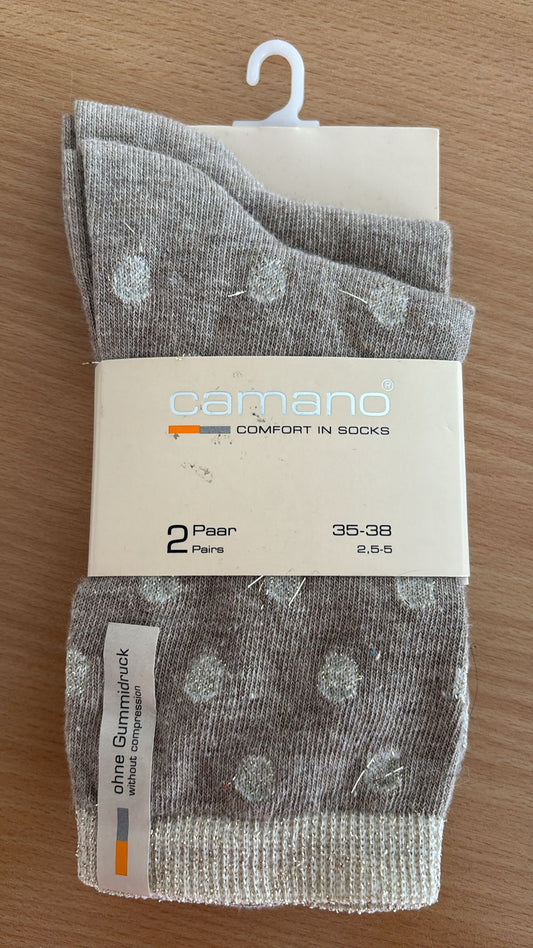 Socken Lurexgarn