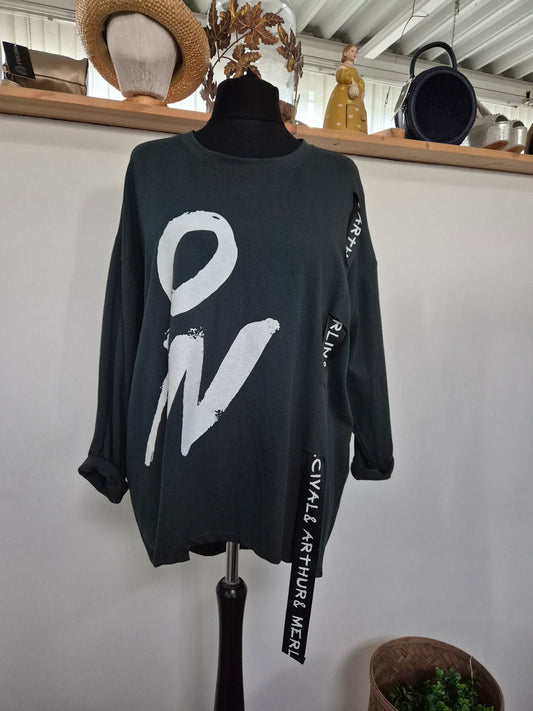 Langarmshirt Oin Band