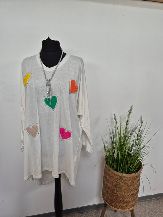 Herz Langarmshirts