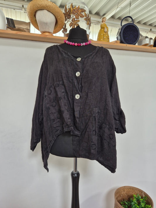 Leinenjacke Kreise
