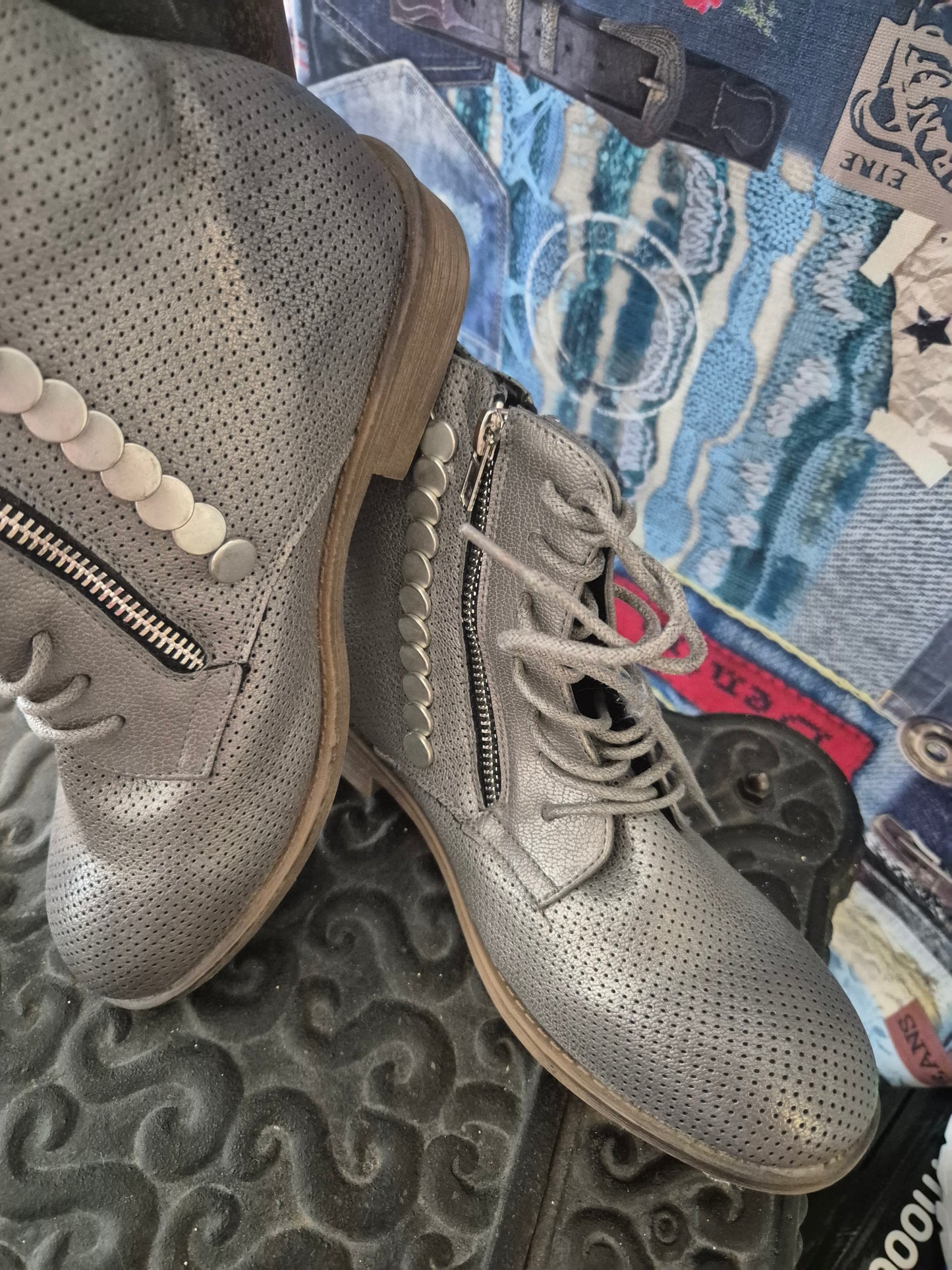 Arizona Stiefel silber