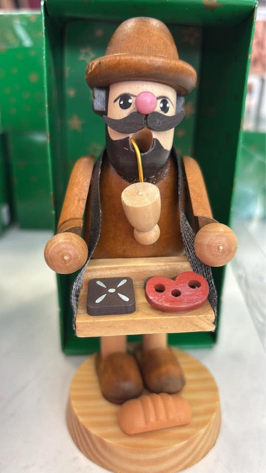 Räuchermann Bauchladen braun