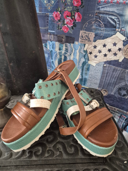 Mjus Sandalette Türkis