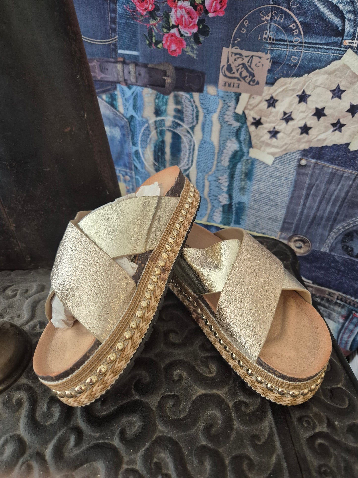 Sandalen Gold
