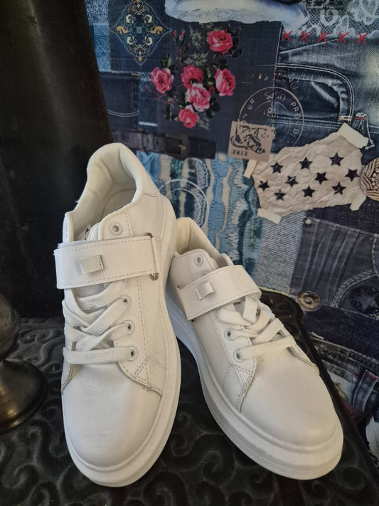 Sneaker Klett weiß Maira