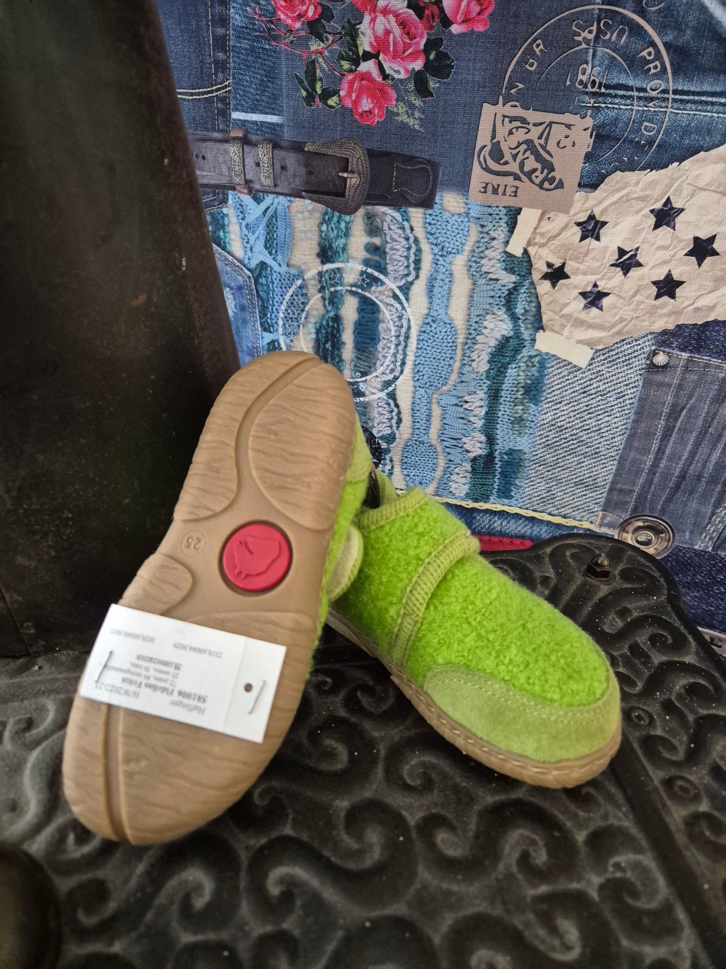 Haflinger Kinderschuhe grün