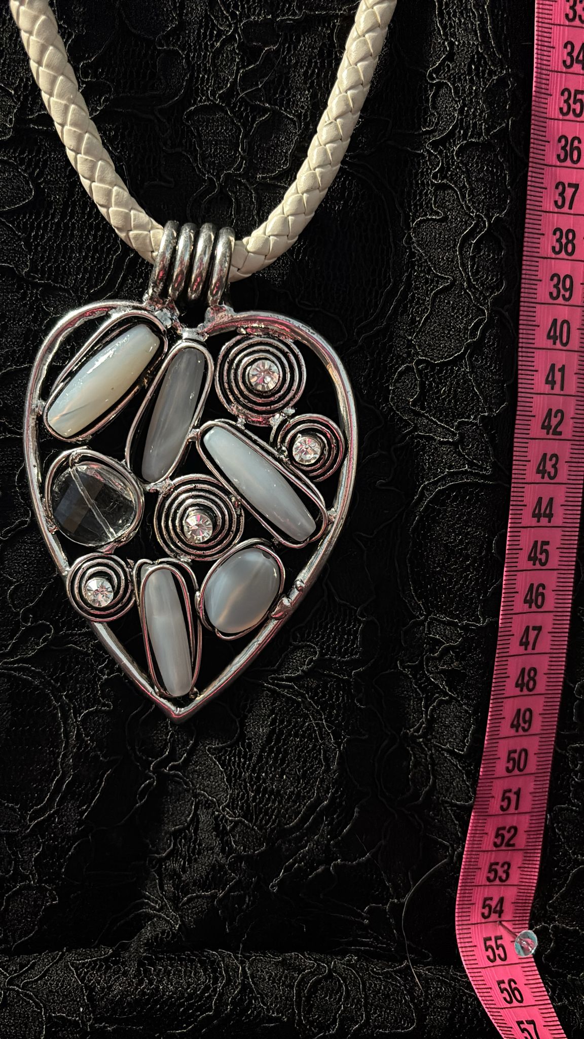 Geflochtene Kette Herz/Ornament