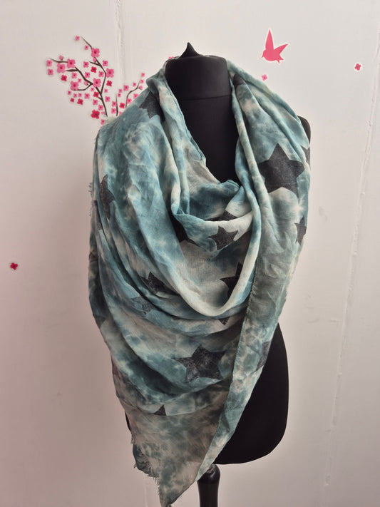 Tuch Batik Stars