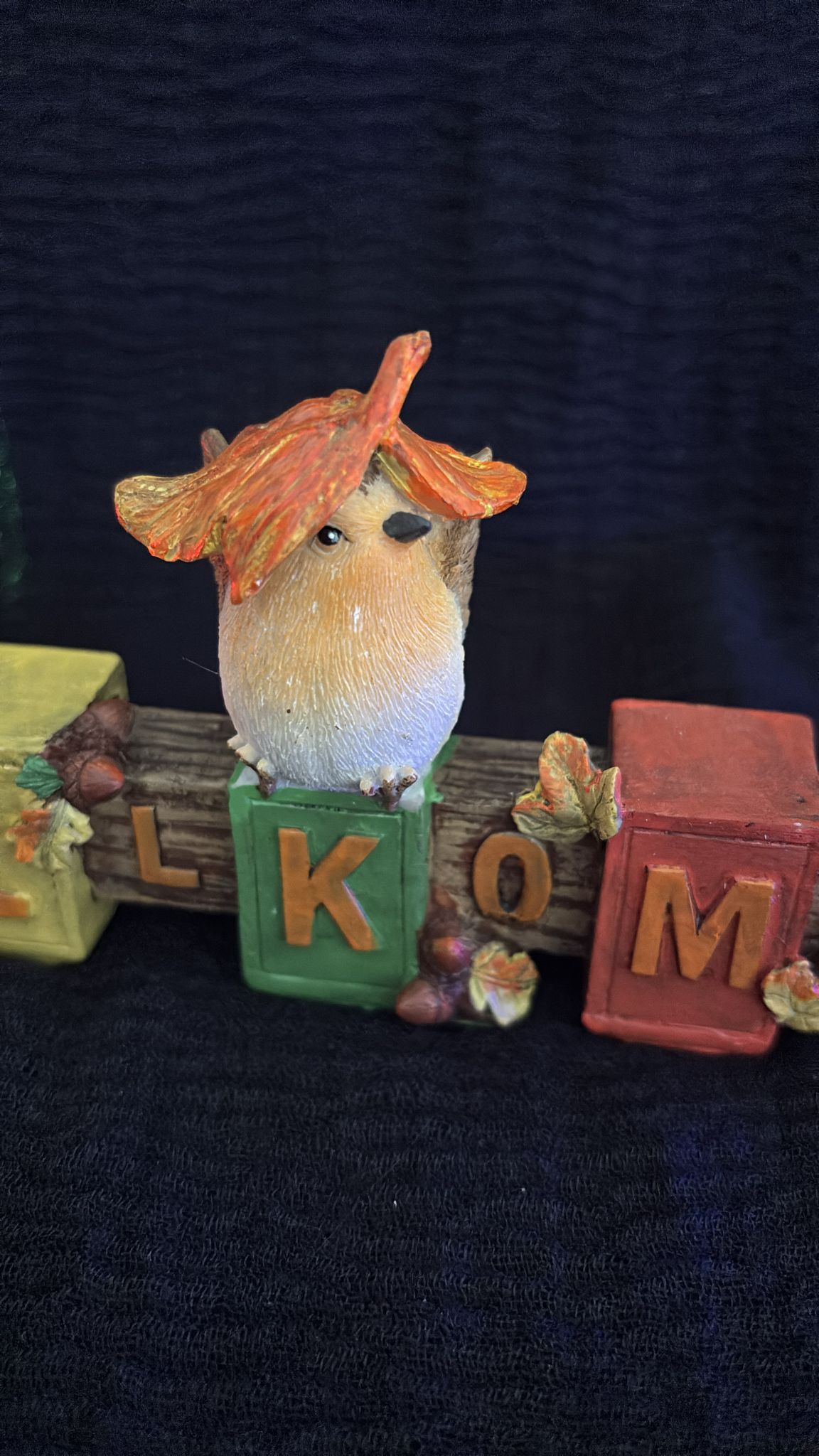 Vogelfigur "Willkommen"